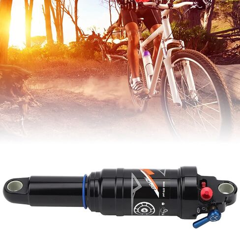 Bike Shock Absorbers, Mountain Bike Soft Rear Frame Shock Struts Tail Air Pressure Springback Shock Absorbers Bike Accessory (165mm) in Saudi Arabia