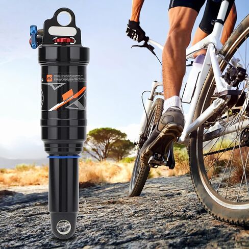 Bike Shock Absorbers, Mountain Bike Soft Rear Frame Shock Struts Tail Air Pressure Springback Shock Absorbers Bike Accessory (165mm) in Saudi Arabia