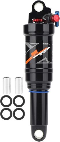 Bike Shock Absorbers, Mountain Bike Soft Rear Frame Shock Struts Tail Air Pressure Springback Shock Absorbers Bike Accessory (165mm) in Saudi Arabia