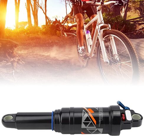 Bike Shock Absorbers, Mountain Bike Soft Rear Frame Shock Struts Tail Air Pressure Springback Shock Absorbers Bike Accessory (165mm) in Saudi Arabia