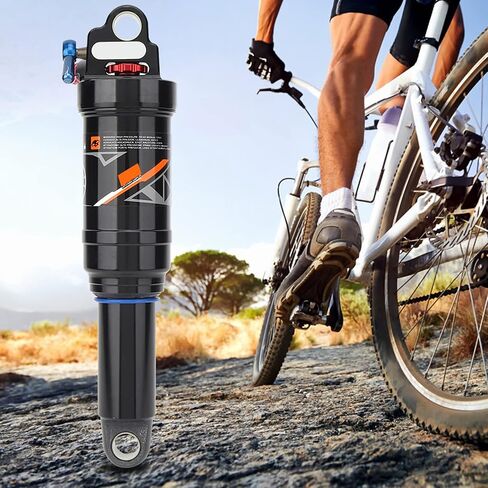 Bike Shock Absorbers, Mountain Bike Soft Rear Frame Shock Struts Tail Air Pressure Springback Shock Absorbers Bike Accessory (165mm) in Saudi Arabia