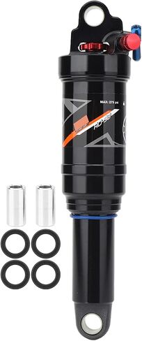 Bike Shock Absorbers, Mountain Bike Soft Rear Frame Shock Struts Tail Air Pressure Springback Shock Absorbers Bike Accessory (165mm) in Saudi Arabia