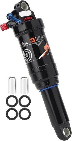 Bike Shock Absorbers, Mountain Bike Soft Rear Frame Shock Struts Tail Air Pressure Springback Shock Absorbers Bike Accessory (165mm) in Saudi Arabia