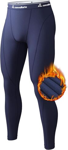 CL convallaria 1/2/4 Pack Mens Thermal Compression Pants, Athletic Leggings Base Layer Bottoms Cold Weather Gear S-2XL in Kuwait