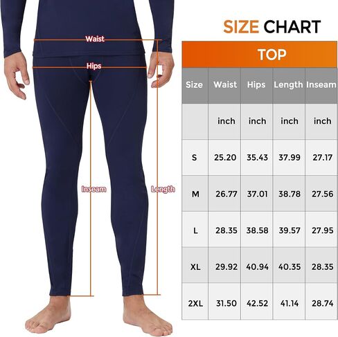 CL convallaria 1/2/4 Pack Mens Thermal Compression Pants, Athletic Leggings Base Layer Bottoms Cold Weather Gear S-2XL in Kuwait