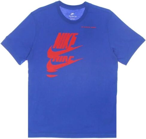 Nike Essential Sport 1 T-Shirt (as1, Alpha, l, Regular, Regular, Signal Blue/University Red) in Saudi Arabia