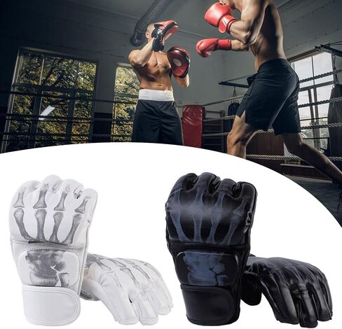 2 Pairs MMA Gloves Martial Arts Bag Gloves Boxing Fight Gloves Kickboxing Gloves for Sparring in Saudi Arabia