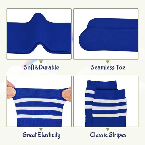 Durio Kids Soccer Socks Soft Cotton Toddler Soccer Socks for Girls Boys Kids Baseball Socks Youth Baseball Socks in Kuwait