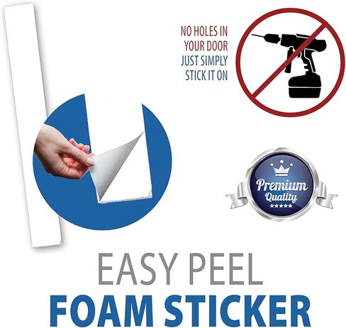 حامل حافظة MEZUZAH (شيدل) بلاستيك معدن مطلي خشب بني أبيض مخطط من الفلين المطاطي (# 12 يناسب لفافة مقاس 12 سم) in Kuwait