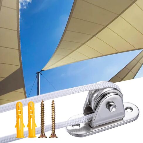 Small Pulley Block,with Bearing Fixed Pulleys Wheel,Rope Pulley for Cord, Clothesline, Paracord 4Pack in Saudi Arabia