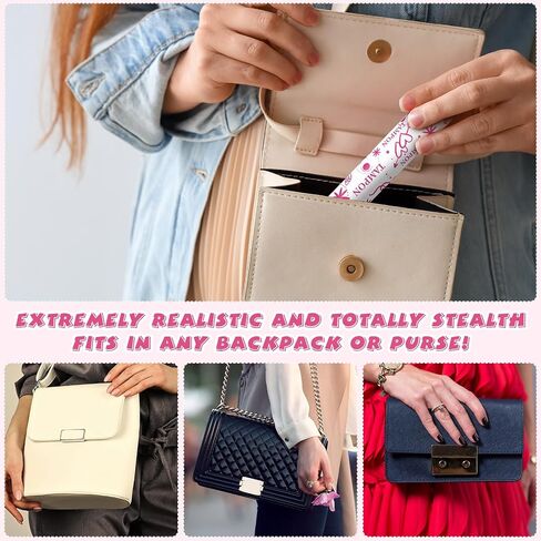 100 Pieces Secret Tampon Flask Wrappers Tampon Reusable Wrappers Reusable Self Adhering Wrappers for Women, No Tubes Included (Heart) in Saudi Arabia