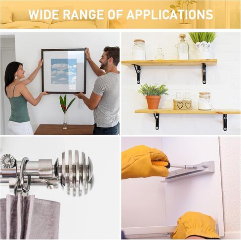 مثبتات الحوائط الجافة ذاتية الحفر 80 قطعة، مثبتات جدارية من الزنك، مثبتات جدارية للجدران الجافة شديدة التحمل، 40 مرساة 12 × 30 مم + براغي 40#8 × 1-1/4 بوصة للتعليق والتركيب بوزن 75 رطل بواسطة XIOGZAXI in Kuwait