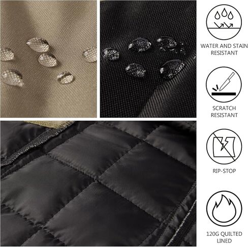 BASSDASH Dog Insulated Coat Safety Vest Water Resistant Chest Protection Reflective High Visibility for Hunting Outdoor in Kuwait