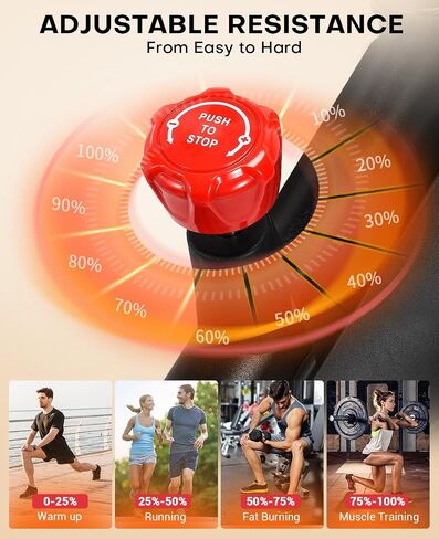 Exercise Bike, DMASUN Silent Magnetic Resistance Stationary Bike for Home with 330 LB Capacity, Workout Bike with Comfortable Seat Cushion, Digital Display with Pulse in Saudi Arabia