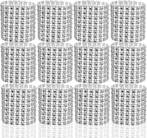 Coobbar Napkin Rings, 100 Piece/Set Self-Adhesive Gold Napkin Band for Wedding Party Dinner Receptions Family Gatherings (100, Purple) in Saudi Arabia