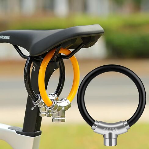 Bike Lock with Key - Heavy Duty Anti-Theft Cable Lock for Bicycles, eBikes, and Electric Scooters(BIG Black) in Saudi Arabia