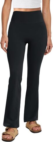 FireSwan Bootcut Flare Yoga Pants Women High Waist Flare Leggings with Pockets Yoga Work Pants Seamless Workout Leggings in Saudi Arabia