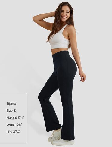 FireSwan Bootcut Flare Yoga Pants Women High Waist Flare Leggings with Pockets Yoga Work Pants Seamless Workout Leggings in Saudi Arabia