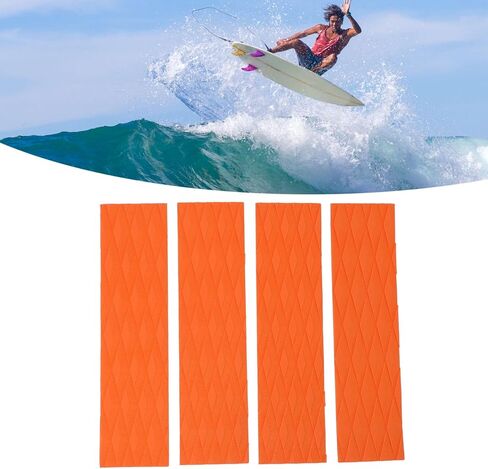 4Pcs Surfboard Traction Pad, Anti Slip Design Rhombus Enhanced Safety Premium Secure Attachment for Skimboards Kayak in Kuwait