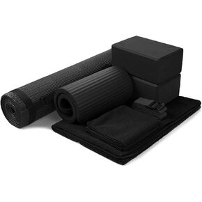 مجموعة اليوغا المكونة من 7 قطع من سيجنتشر فيتنيس - تتضمن سجادة اليوغا مع حزام للحمل، قطعتين لليوجا، منشفة بساط اليوجا، منشفة يد اليوجا، حزام اليوجا ووسادة ركبة اليوجا، ألوان متعددة in Kuwait