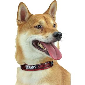 Zubaz NFL Team Adjustable Pet Collar for Dogs & Cats, Arizona Cardinals, Large