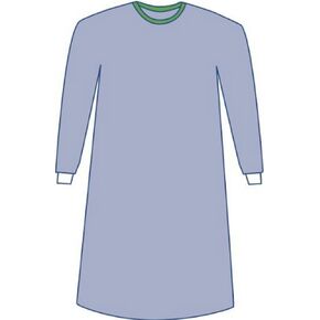 Medline DYNJP2004 Sterile Non-Reinforced Eclipse Surgical Gown, Blue, 3X-Large, Pack of 18