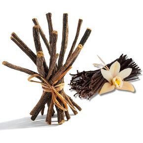 Aroma Depot Vanilla 8 oz. Flavored Licorice Root Chew Sticks for Humans. 100% Pure Natural | Oral Health & Fresh Bearth | Individual Sticks are 6.5-7 inches Long. Glycyrrhiza Glabra from Turkey.