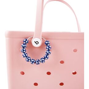 Baseball Charm Accessory for Handbag,Sport Wooden Beads Decorative for Bogg Bag,Simply Southern Tote and Beach Tote Bag