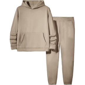 Men's 2 Piece Outfits Long Sleeve Hoodie Sweatshirt and Joggers Sweatpants Set Sweatsuit