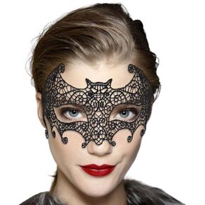 BODIY Halloween Lace Masks Black Masquerade Ball Venetian Eyemask Cosplay Costume Jewelry for Women and Girls