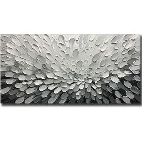 V-inspire Art, Modern Abstract Oil Painting on Canvas, 30x60 inches, Wall Art for Living Room, Bedroom, Kitchen, Home Decor