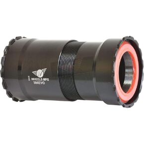 Wheels Mfg 386Evo Dub Thread-Together Bottom Bracket - ABEC-3 Bearing Black, One Size