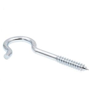 Prime-Line 9068625 Round Bend Screw Hooks, 5/16 In. X 4-1/2 In., Zinc Plated Steel (10 Pack)