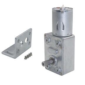 DC 12V High Torque Turbo Worm Electric Geared Motor Reduction Speed Reversible JGY-370 ﻿ (12V 10RPM)