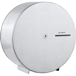 SUNERA 9" Jumbo Roll Toilet Paper Tissue Dispenser Holder 304 Stainless Steel Commercial & Home use Wall Mount