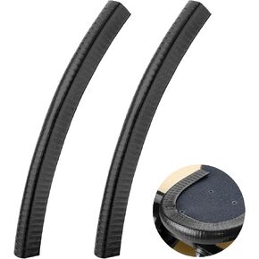 2Pcs Skateboard Deck Guards Protector for Meepo Exway, Longboard Deck Edge Protection Cover, Durable Shock Absorbing Electric Skateboard Nose Tail Rubber Strip Guard Cover Pad