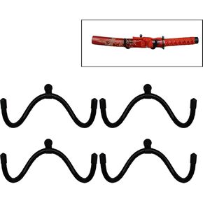 YYST Mini Sword Display Rack Sword Wall Mount Sword Wall Rack Sword Holder- No Sword - 4/PK