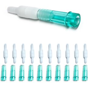 Oxygen Tubing Swivel Connectors 10-Pack, Seamless Swivel Connections for Cannula or Tube, 360-Degree Rotation, Standard Size - Male/Female