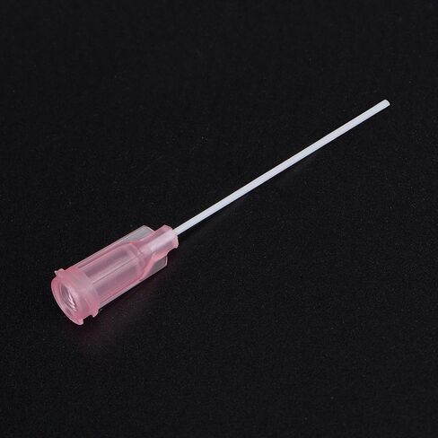 uxcell 50 Pcs 20G Plastic Dispensing Needles with Luer Lock, 1.5" PTFE Needle Tube PP Heat-Resistant Plastic Blunt Tip for Liquid Glue Gun, Pink in Saudi Arabia