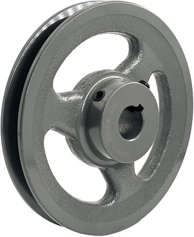 AK54-3/4 Single Groove V Belt Pulley,3/4 inch bore,5.25 inch Outside Diameter,V-Belt Sheave Cast Iron for A AX 3L 4L V-Belts,AK5434 Pulley in Saudi Arabia