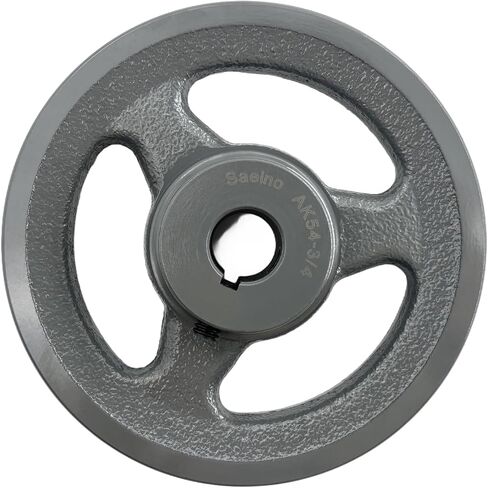 AK54-3/4 Single Groove V Belt Pulley,3/4 inch bore,5.25 inch Outside Diameter,V-Belt Sheave Cast Iron for A AX 3L 4L V-Belts,AK5434 Pulley in Saudi Arabia