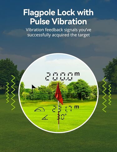 Golf Rangefinder with Slope, USB C Rechargeable Laser Range Finder Golfing 1000Y with 6X Magnification, High-Precision Flag Lock Pulse Vibration, Magnet Stripe for Target Shooting and Hunting in Saudi Arabia