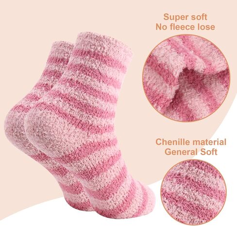 FYC Women Socks Winter - Gifts for Women - Warm Thick Soft Wool Socks Christmas Gifts Socks Cozy Crew Socks in Saudi Arabia