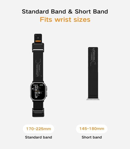 Aulumu A11 Mag Buckle Slim Band مصمم لساعة Apple | الإصدار السريع للذاكرة | جديلة نايلون مخملية | مشبك مغناطيسي من الفولاذ المقاوم للصدأ in Kuwait