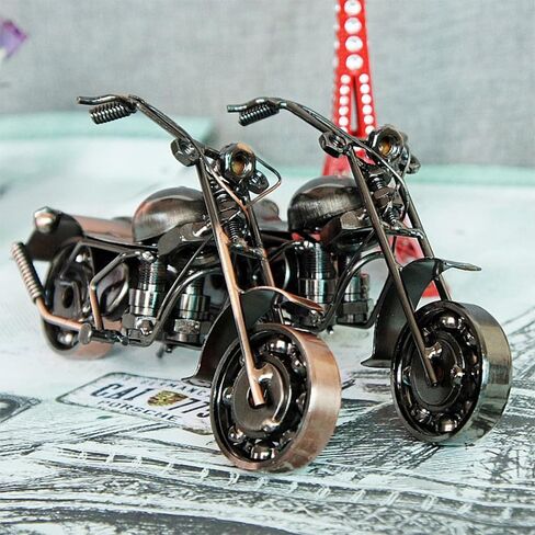 هدايا معدنية للدراجات النارية، تزيين الدراجة النارية من الحديد ديكور مكتب غرفة المنزل الحلي هدايا مصنوعة يدويًا للرجال، أدوات رائعة (صغيرة) in Kuwait