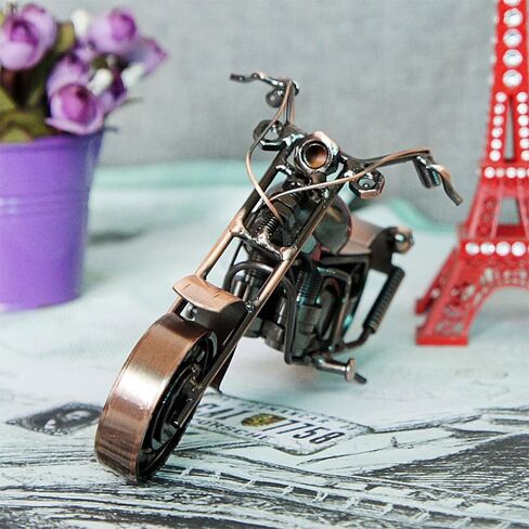 هدايا معدنية للدراجات النارية، تزيين الدراجة النارية من الحديد ديكور مكتب غرفة المنزل الحلي هدايا مصنوعة يدويًا للرجال، أدوات رائعة (صغيرة) in Kuwait