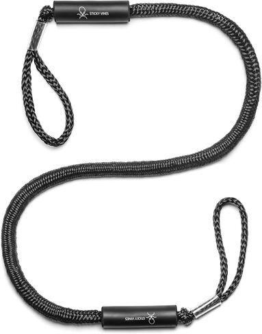 6-9ft Sticky Vines Black Marine Bungee Dock Line in Saudi Arabia