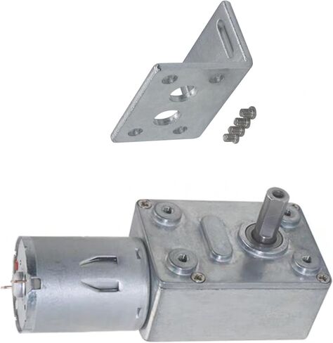 DC 12V High Torque Turbo Worm Electric Geared Motor Reduction Speed Reversible JGY-370 ﻿ (12V 10RPM) in Kuwait