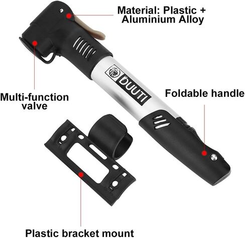 Dioche Pump, Bike Cycling Tyre Air Pump Portable Aluminum Alloy Mini Inflator in Saudi Arabia