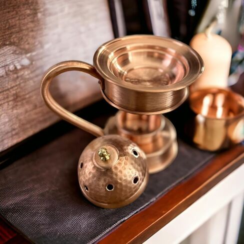LEILA'S KITCHEN Copper Incense Holder, Incense Burner, Copper Incense Burner Holder Cone Holder in Saudi Arabia